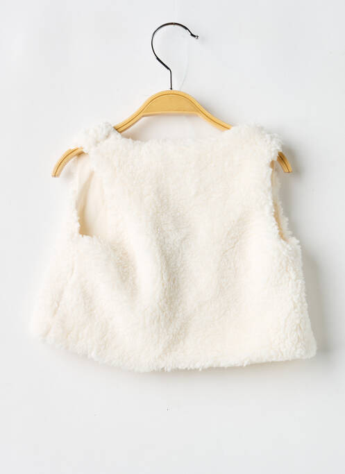 Gilet sans manche coupe cintrée beige P'TIT BISOU fille