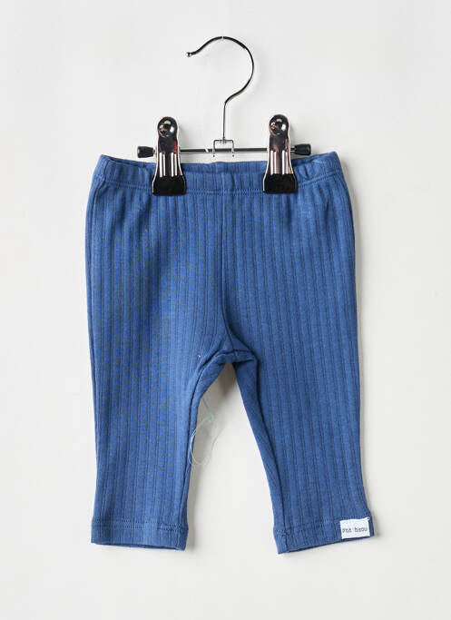 Legging stretch taille élastique bleu P'TIT BISOU enfant