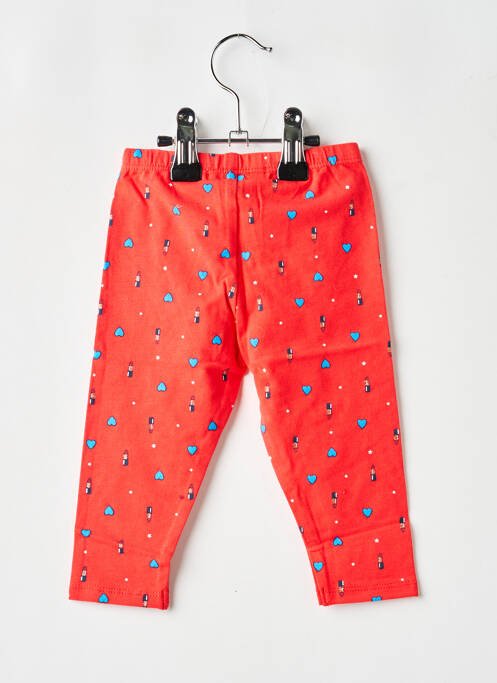 Legging sérigraphie taille élastique rouge MARESE fille