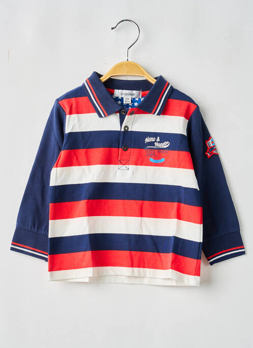 Polo manches longues manches longues bleu MARESE garcon