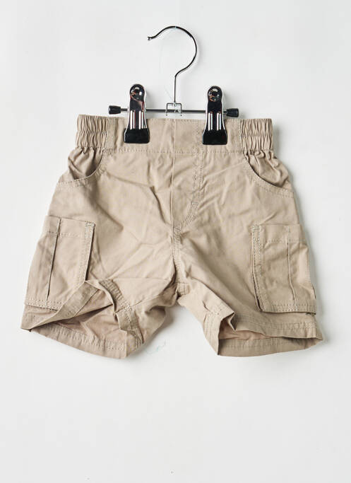 Short tissage popeline taille élastique gris P'TIT BISOU garcon