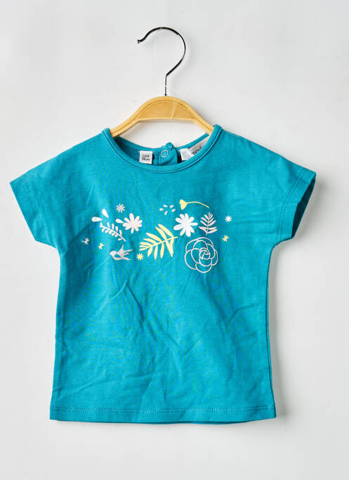 T-shirt stretch manches courtes bleu MARESE fille