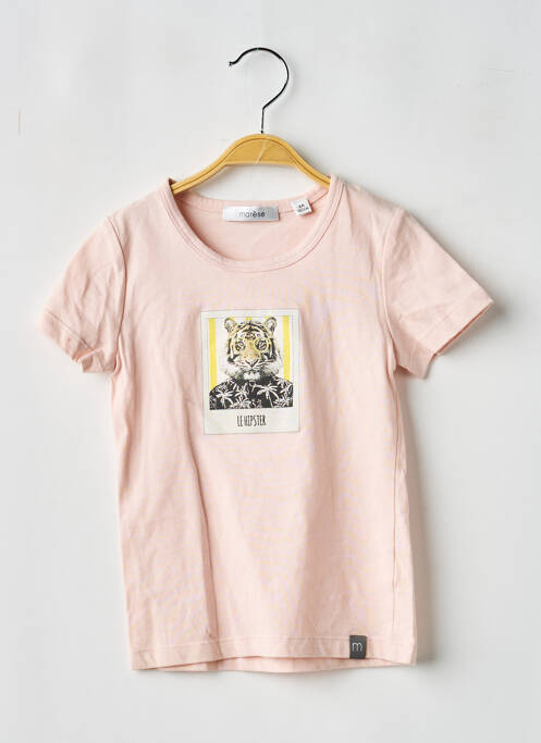 T-shirt stretch manches courtes rose MARESE fille