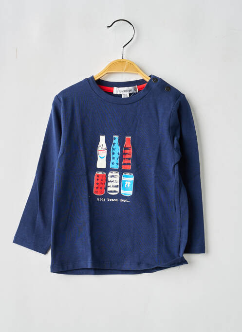 T-shirt manches longues manches longues bleu MARESE garcon