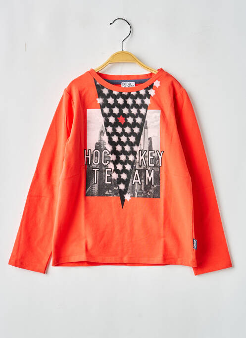 T-shirt manches longues manches longues rouge NANO & NANETTE garcon