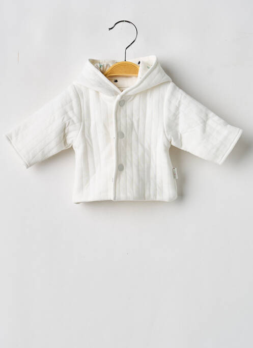 Veste casual col rond blanc P'TIT BISOU enfant