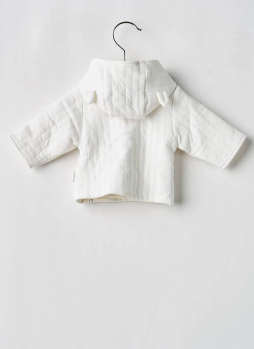 Veste casual col rond blanc P'TIT BISOU enfant