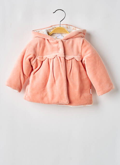 Veste casual fermeture boutonnée sur le devant rose P'TIT BISOU fille