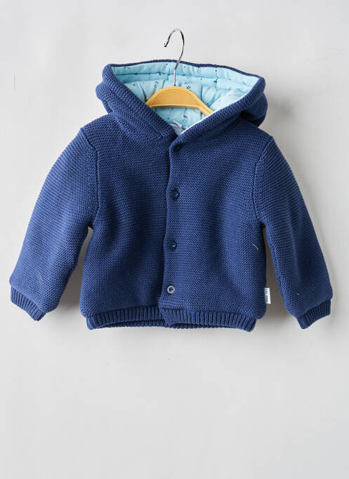 Veste casual poignets poignets élastiqués bleu P'TIT BISOU garcon