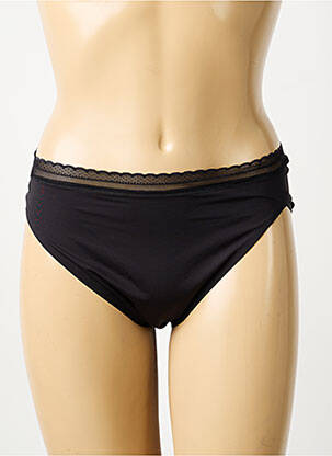 Culotte effet matière satinée noir SLOGGI femme