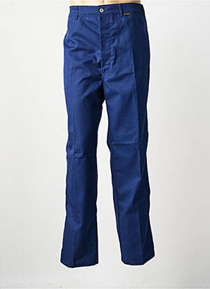 Pantalon droit tissage popeline taille normale bleu LABOUREUR homme