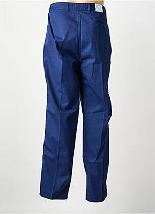 Pantalon droit tissage popeline taille normale bleu LABOUREUR homme
