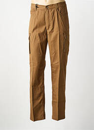 Pantalon cargo taille élastique taille normale marron PIERRE D'ARLANC homme