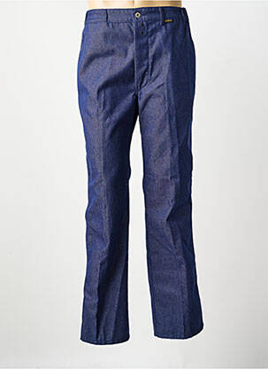Jeans coupe droite fermeture boutonnée sur le devant taille normale bleu LABOUREUR homme