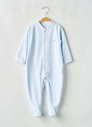 Pyjama fermeture pressionnée à l'entrejambe bleu MAIORISTA fille