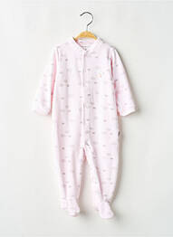 Pyjama fermeture pressionnée à l'entrejambe rose MAIORISTA fille