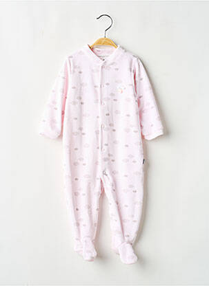 Pyjama fermeture pressionnée à l'entrejambe rose MAIORISTA fille