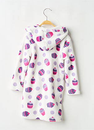Robe de chambre poches blanc LILOU SECRET fille