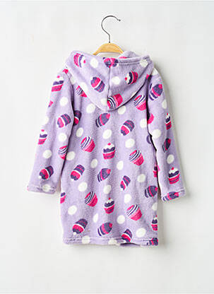 Robe de chambre poches violet LILOU SECRET fille