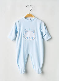 Pyjama fermeture pressionnée bleu FRONT DE MA PASSION garcon