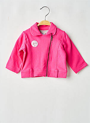 Veste casual col chemisier rose KITI WATT fille