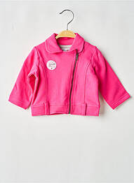 Veste casual fermeture boutonnée sur le devant rose KITI WATT fille