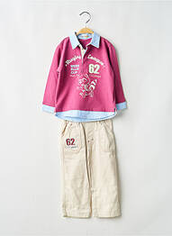 Ensemble pantalon poches beige TEDDY LU garcon