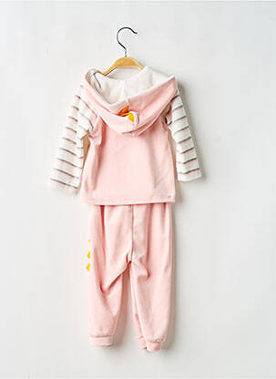 Ensemble pantalon broderie rose MAIORISTA fille
