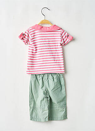Ensemble short poches vert MINI POUCE garçon