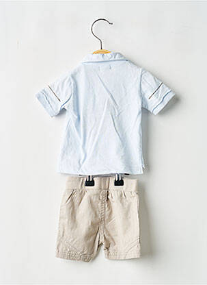 Ensemble short poches bleu MINI POUCE garçon