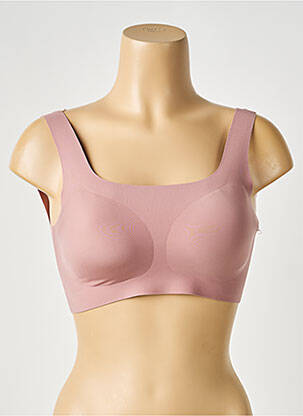 Soutien-gorge sans armature haut soutien-gorge avec mousse de rembourrage amovible rose SLOGGI femme