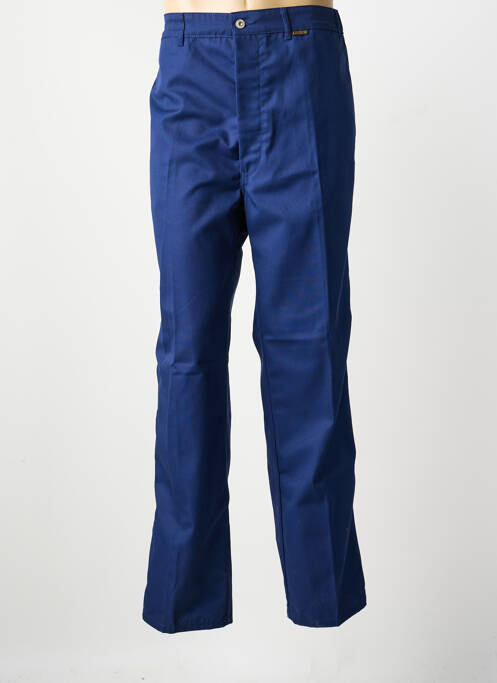 Pantalon droit tissage popeline taille normale bleu LABOUREUR homme
