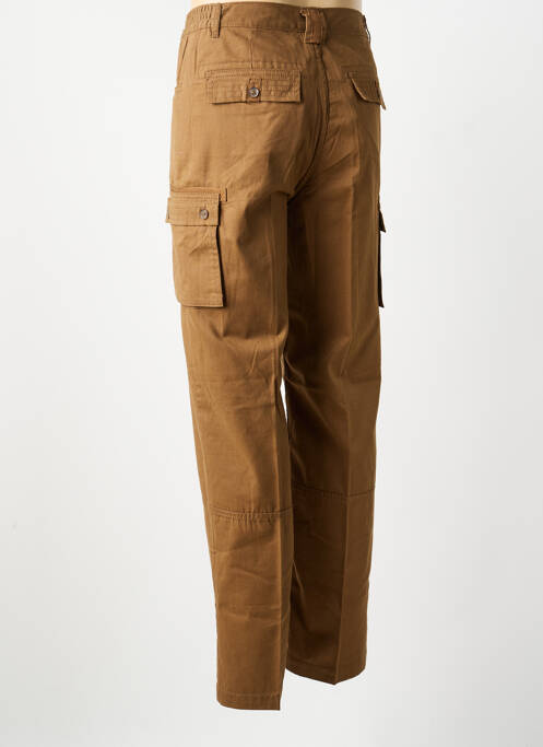 Pantalon cargo taille élastique taille normale marron PIERRE D'ARLANC homme