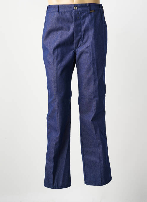Jeans coupe droite fermeture boutonnée sur le devant taille normale bleu LABOUREUR homme