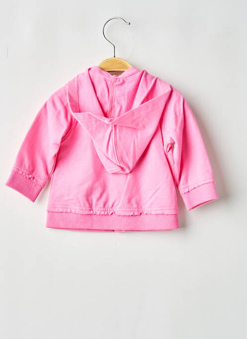 Veste casual fermeture boutonnée sur le devant rose MINI POUCE fille