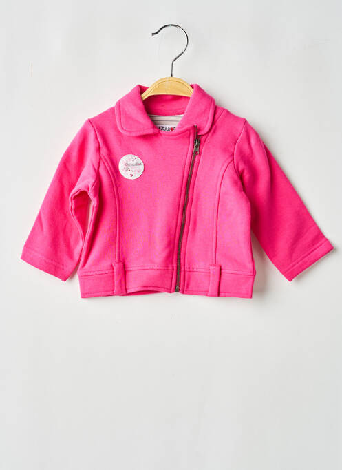 Veste casual col chemisier rose KITI WATT fille
