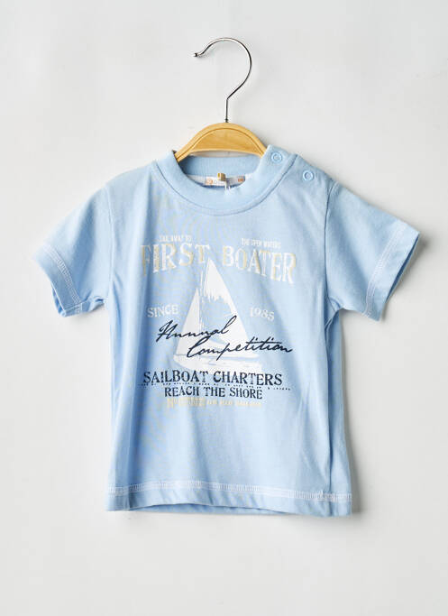 T-shirt stretch manches courtes bleu DR KID garcon