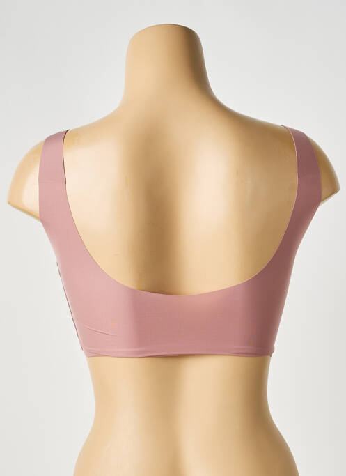 Soutien-gorge sans armature haut soutien-gorge avec mousse de rembourrage amovible rose SLOGGI femme