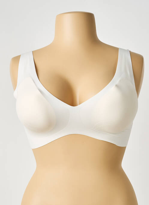 Soutien-gorge sans armature haut soutien-gorge avec mousse de rembourrage amovible beige SLOGGI femme