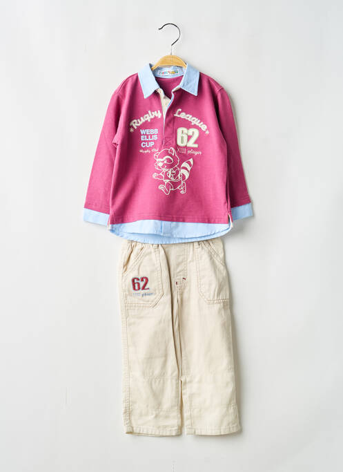 Ensemble pantalon beige TEDDY LU garçon