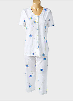 Pyjama col v bleu REGENCE femme