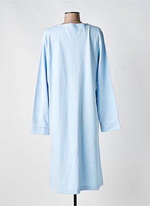 Robe de chambre tissage jersey bleu MASSANA femme