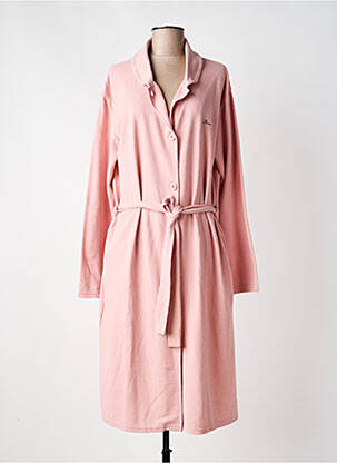 Robe de chambre tissage jersey rose COCODREAM femme