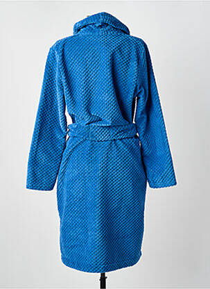 Robe de chambre stretch bleu MASSANA femme
