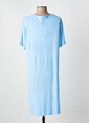 Robe de chambre stretch bleu MASSANA femme