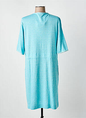 Robe de chambre stretch bleu MASSANA femme