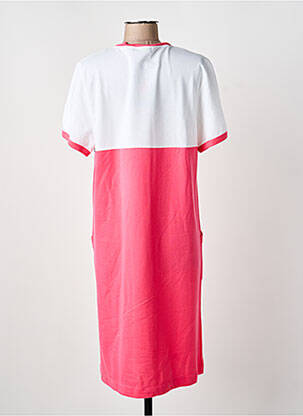 Robe de chambre tissage jersey rose MASSANA femme