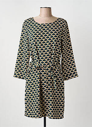 Robe courte manches longues manches longues jaune IT HIPPIE femme