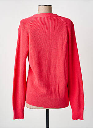 Gilet manches longues resserrée sur le bas rouge SABLE ET MER femme