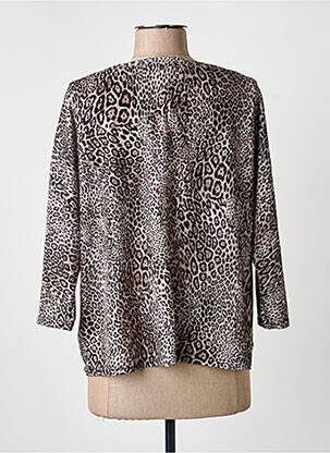 Top tissage jersey manches 3/4 noir HALOGENE femme